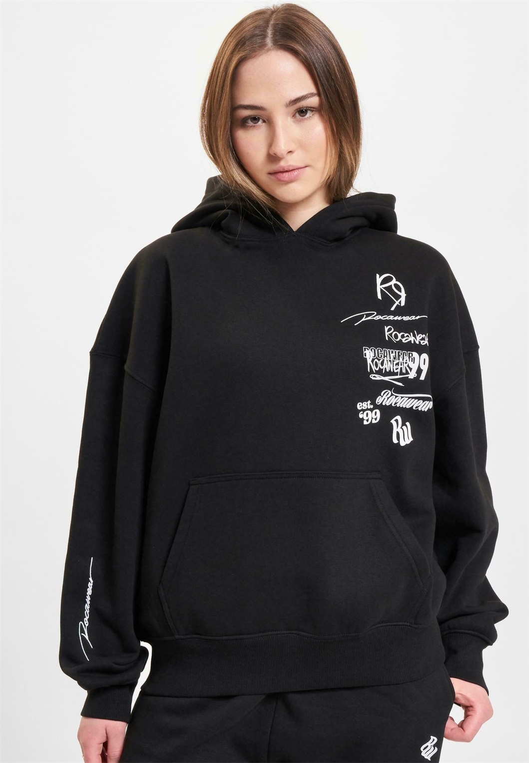 Rocawear ROUGH - Kapuzenpullover - black/schwarz
