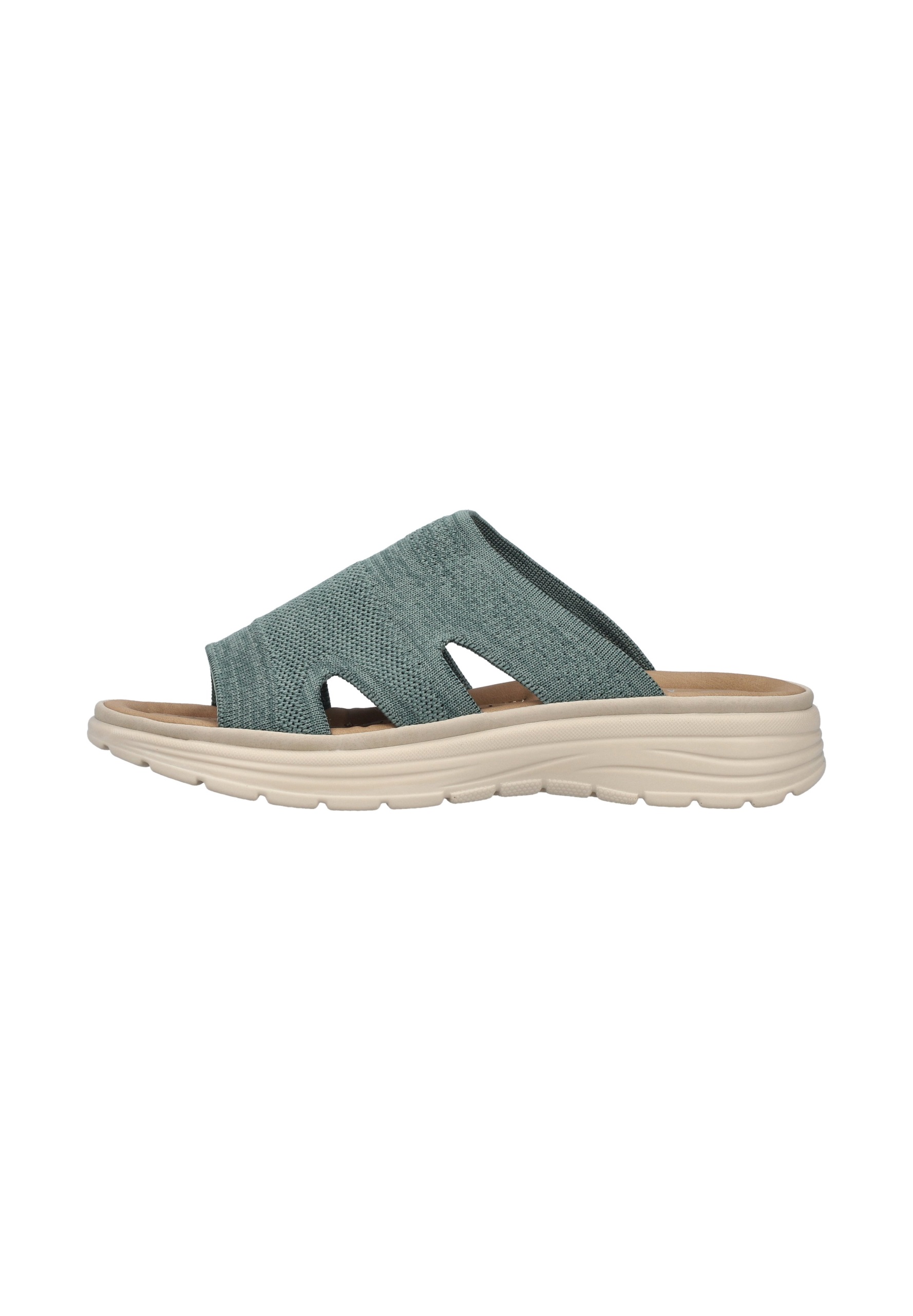 Rieker Pantolette flach - grün