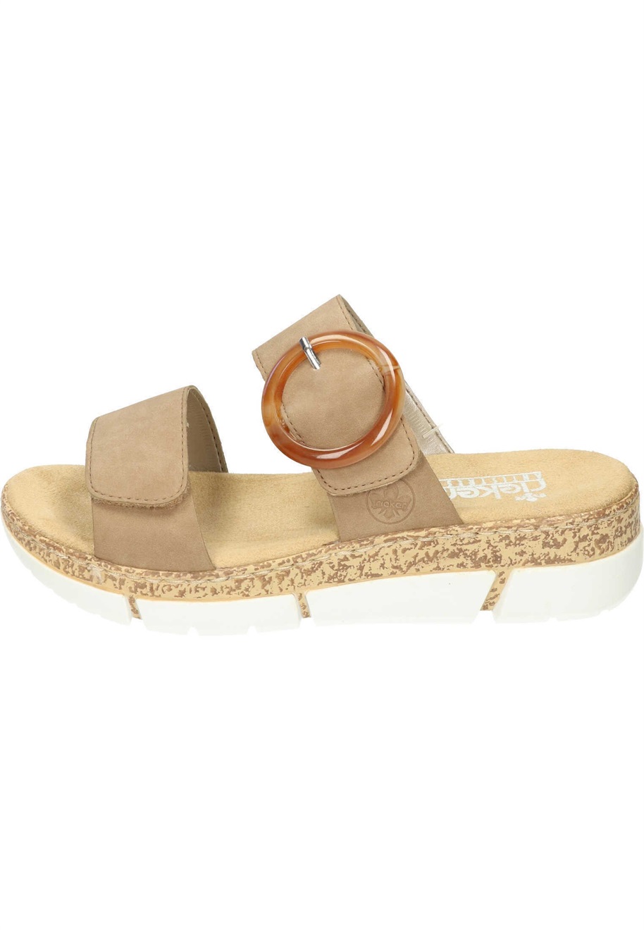 Rieker Pantolette flach - shell/beige