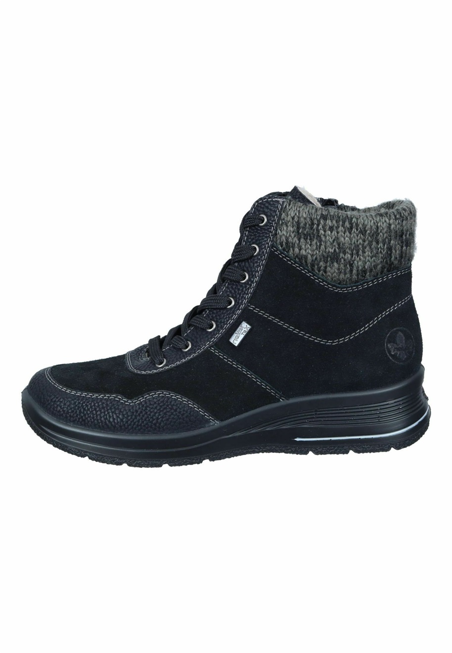 Rieker Keilstiefelette - schwarz schwarz anthrazit/schwarz