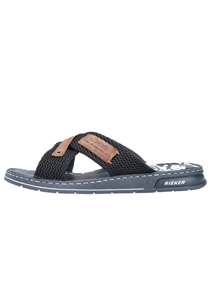 Rieker 21239 - Pantolette flach - navy amaretto/dunkelblau