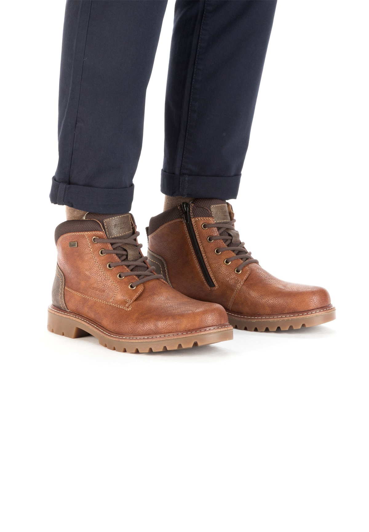 Rieker Schnürstiefelette - nougatbraun/braun