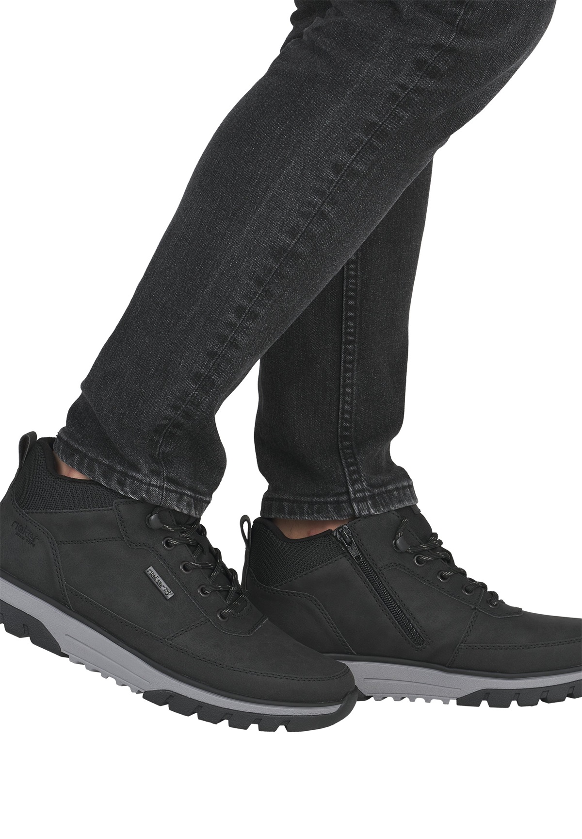 Rieker Schnürstiefelette - schwarz