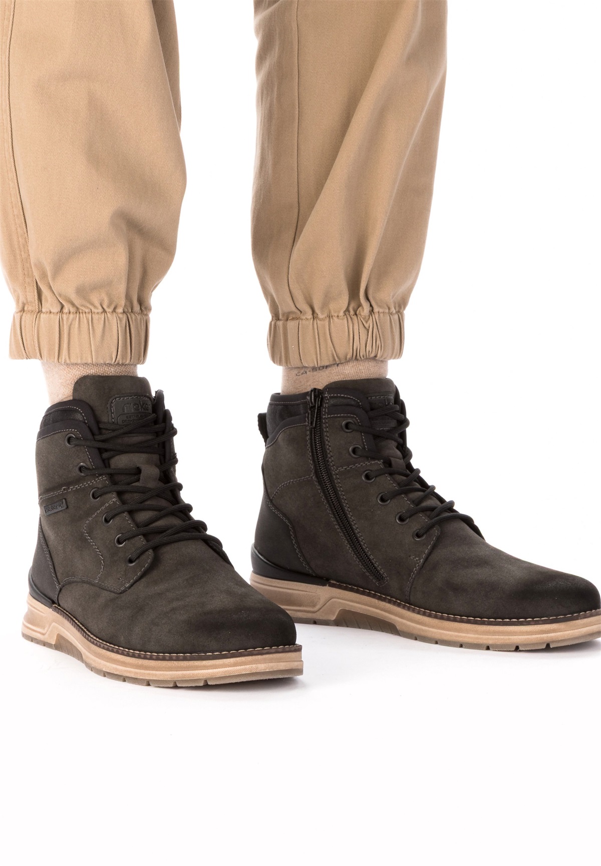 Rieker Schnürstiefelette - grau