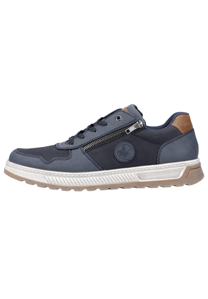 Rieker LOW - Sneaker low - denim pacific nut/blaugrau