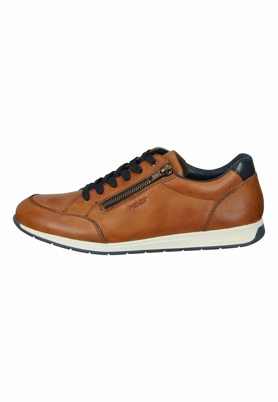 Rieker SCHNÜRER - Sneaker low - nussbraun pazifik nussbraun/braun