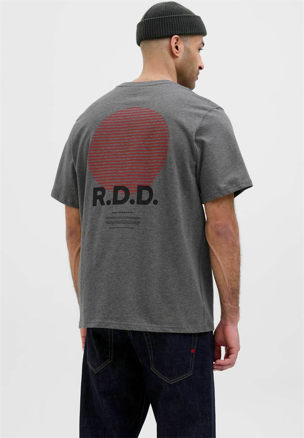 R.D.D. ROYAL DENIM DIVISION T-Shirt print - grey melange/grau