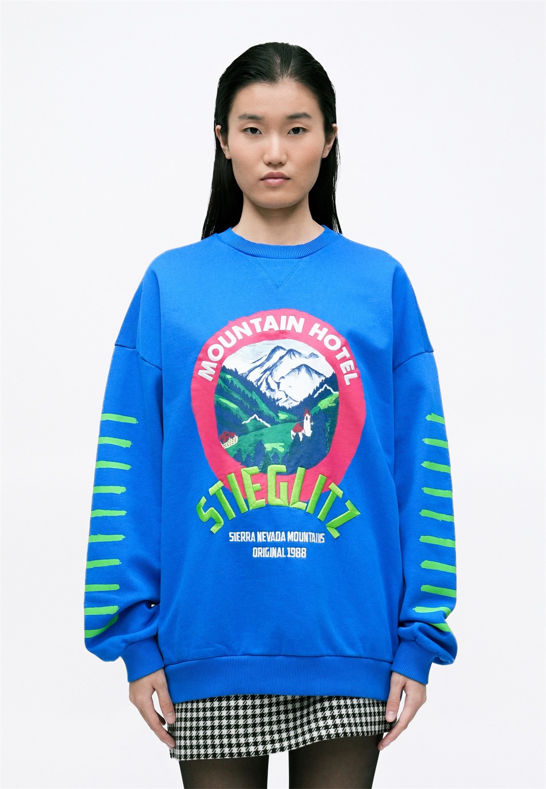 Stieglitz HUMBERTO SWEATER - Sweatshirt - blue/blau