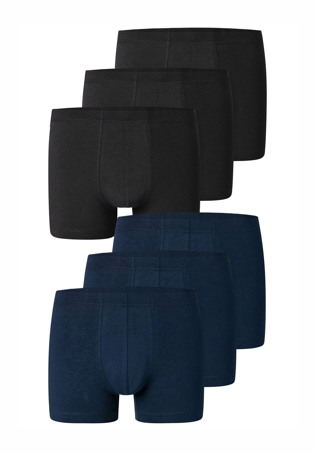 Schiesser 6-PACK - Boxer Briefs - schwarz-navy/dunkelblau
