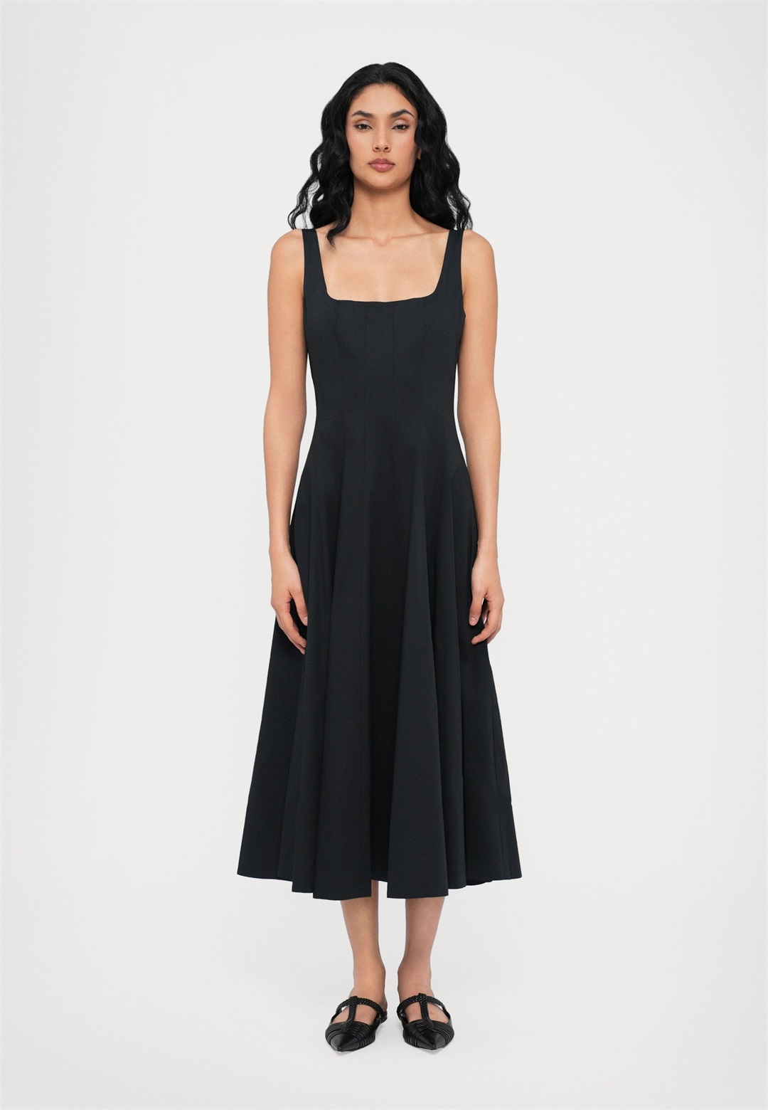 STAUD WELLS DRESS - Freizeitkleid - black/schwarz