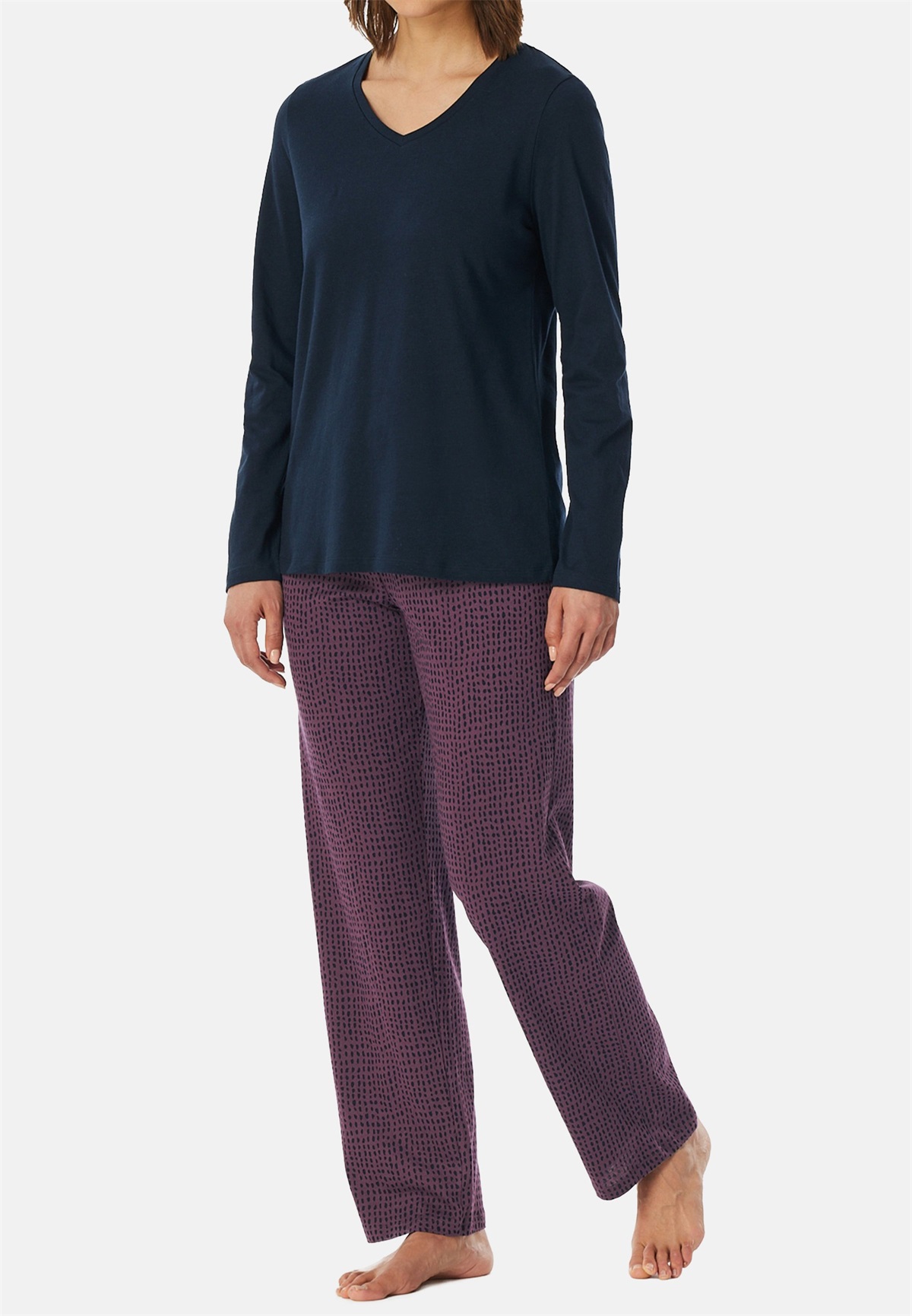 uncover by Schiesser UNCOVER BY SCHIESSER SET - Nachtwäsche Set - blau/dunkelblau