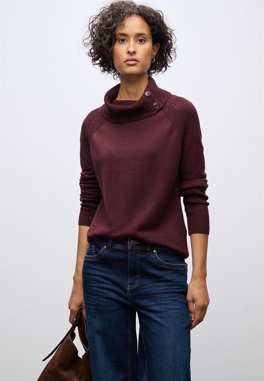Street One Strickpullover - rot/bordeaux