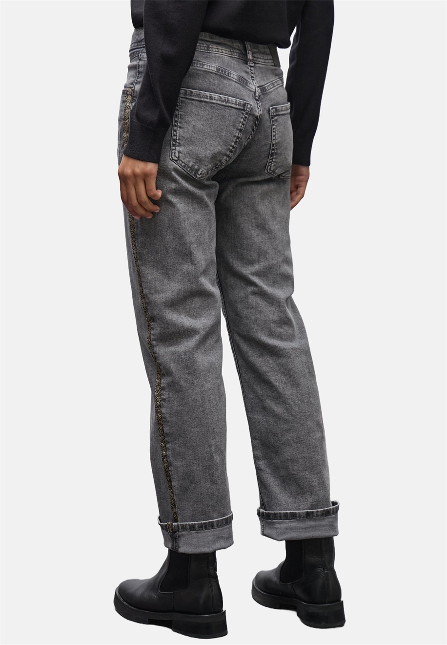 Street One Jeans Straight Leg - grau