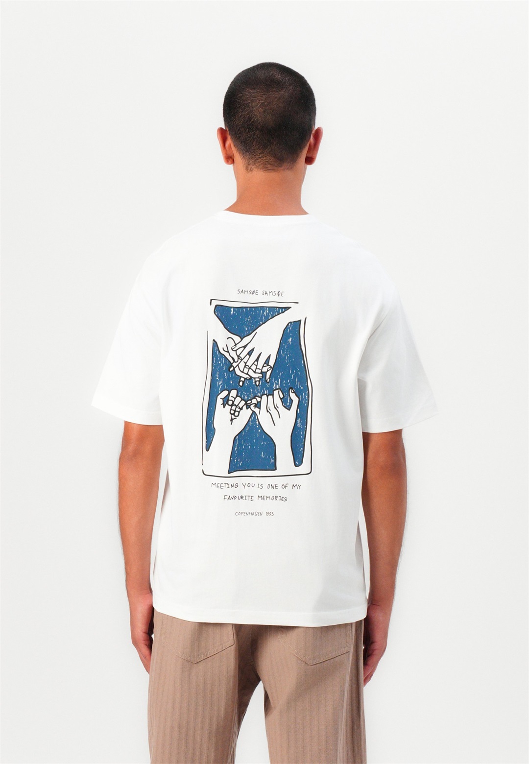 Samsøe Samsøe FLORIAN UNISEX - T-Shirt print - white/weiß