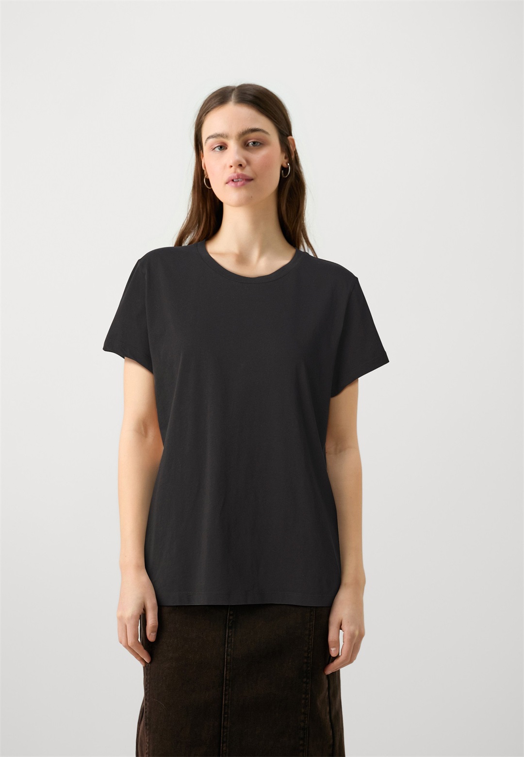 Samsøe Samsøe SOLLY TEE SOLID - T-Shirt basic - black/schwarz