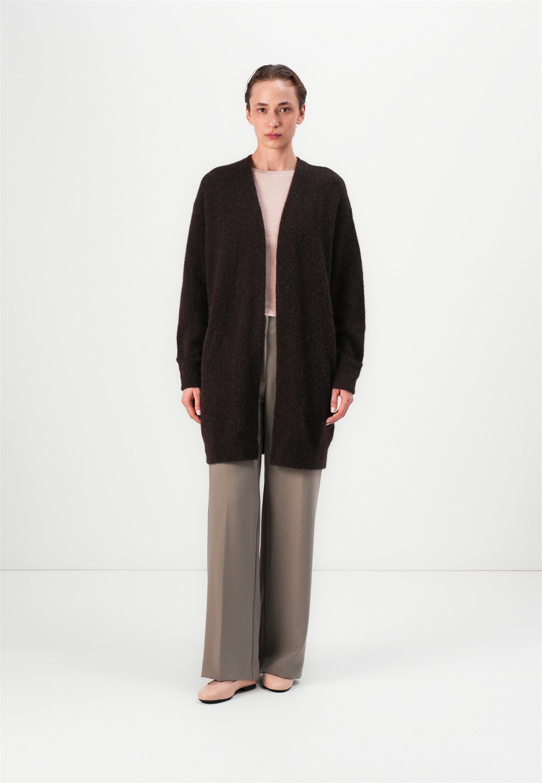 Samsøe Samsøe NOR - Strickjacke - black coffee/dunkelbraun
