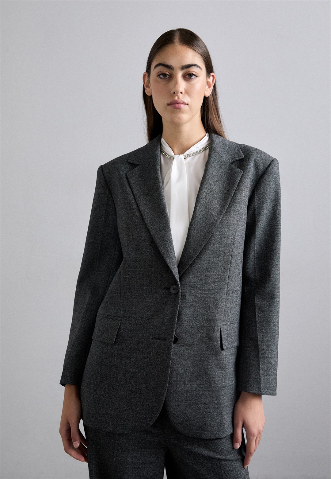 sandro RECOUPE - Blazer - gris clair/grau