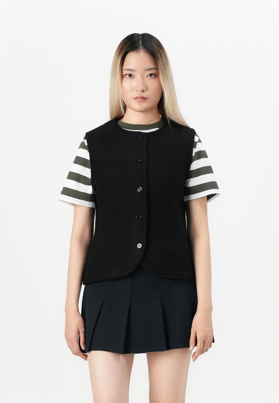 Selected Femme SLFDARLA - Weste - black/schwarz