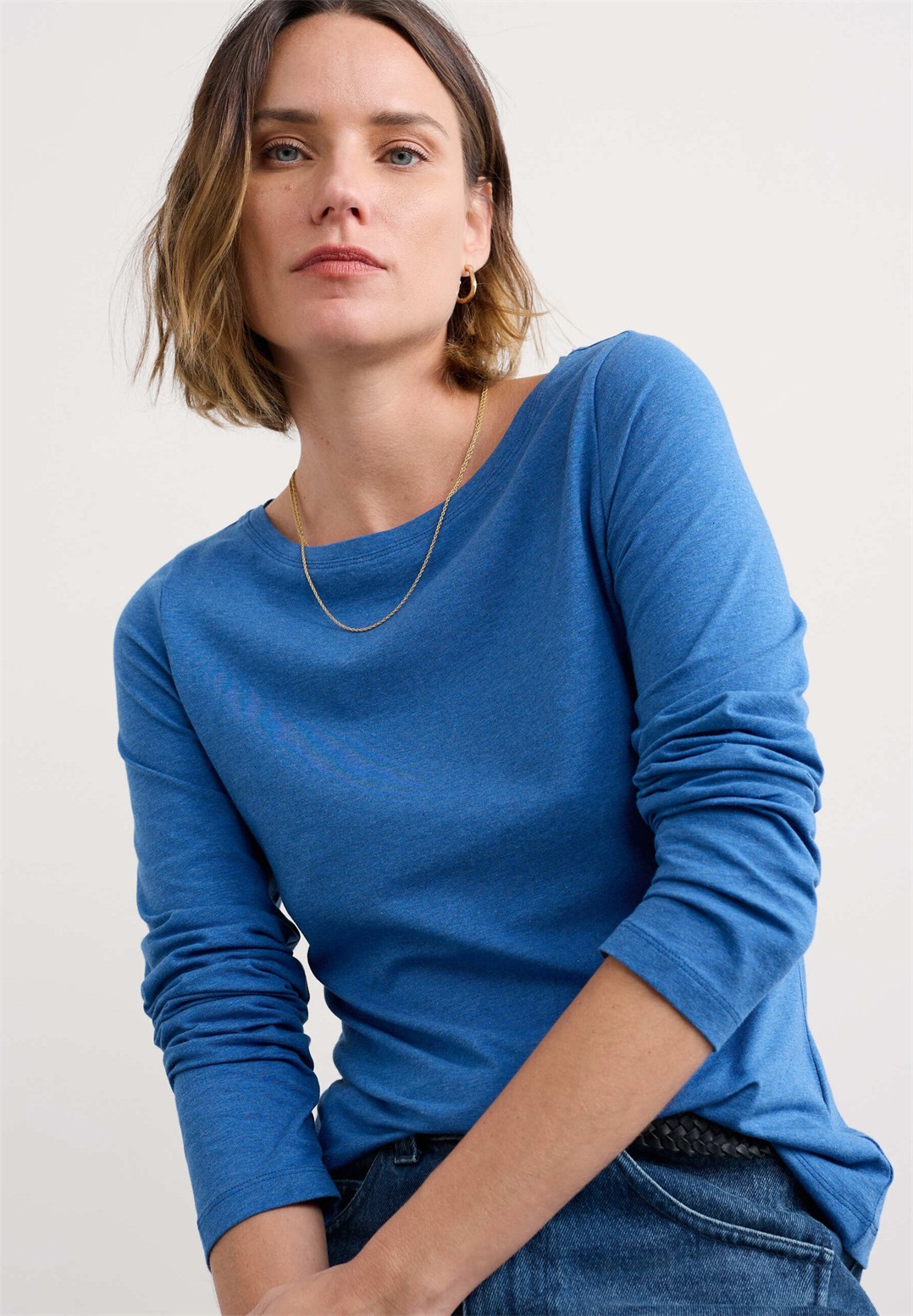 Seasalt Cornwall EASEL - Langarmshirt - blue ink/blau