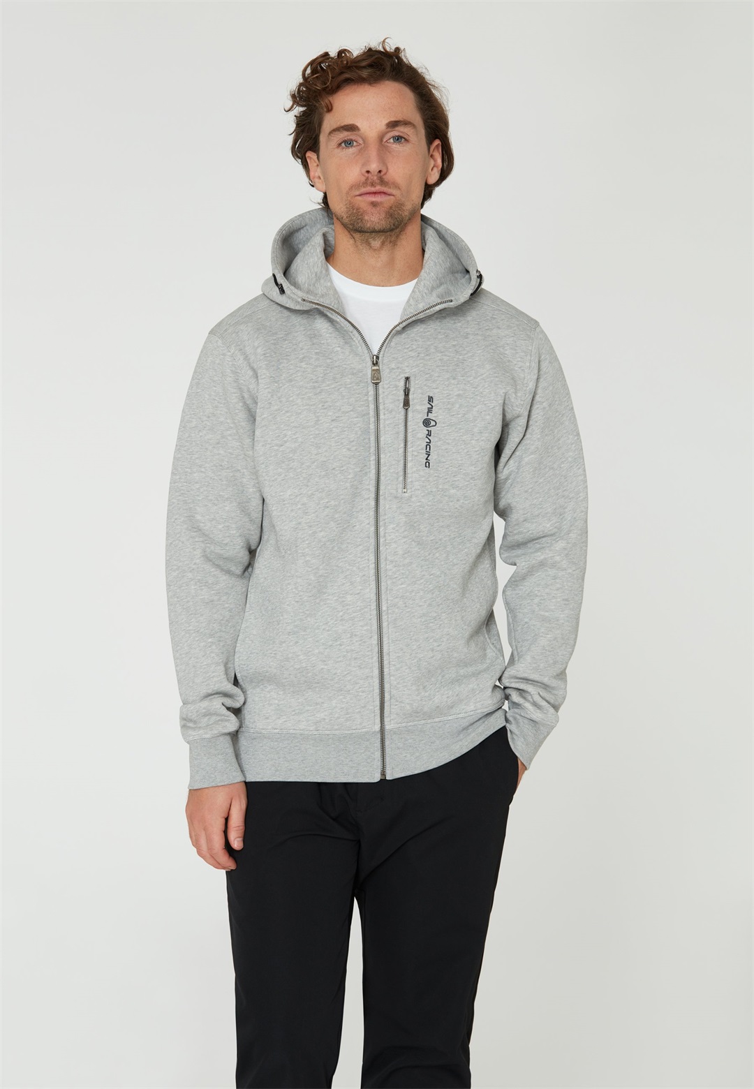 Sail Racing ZIP HOOD - Sweatjacke - grey melange/grau