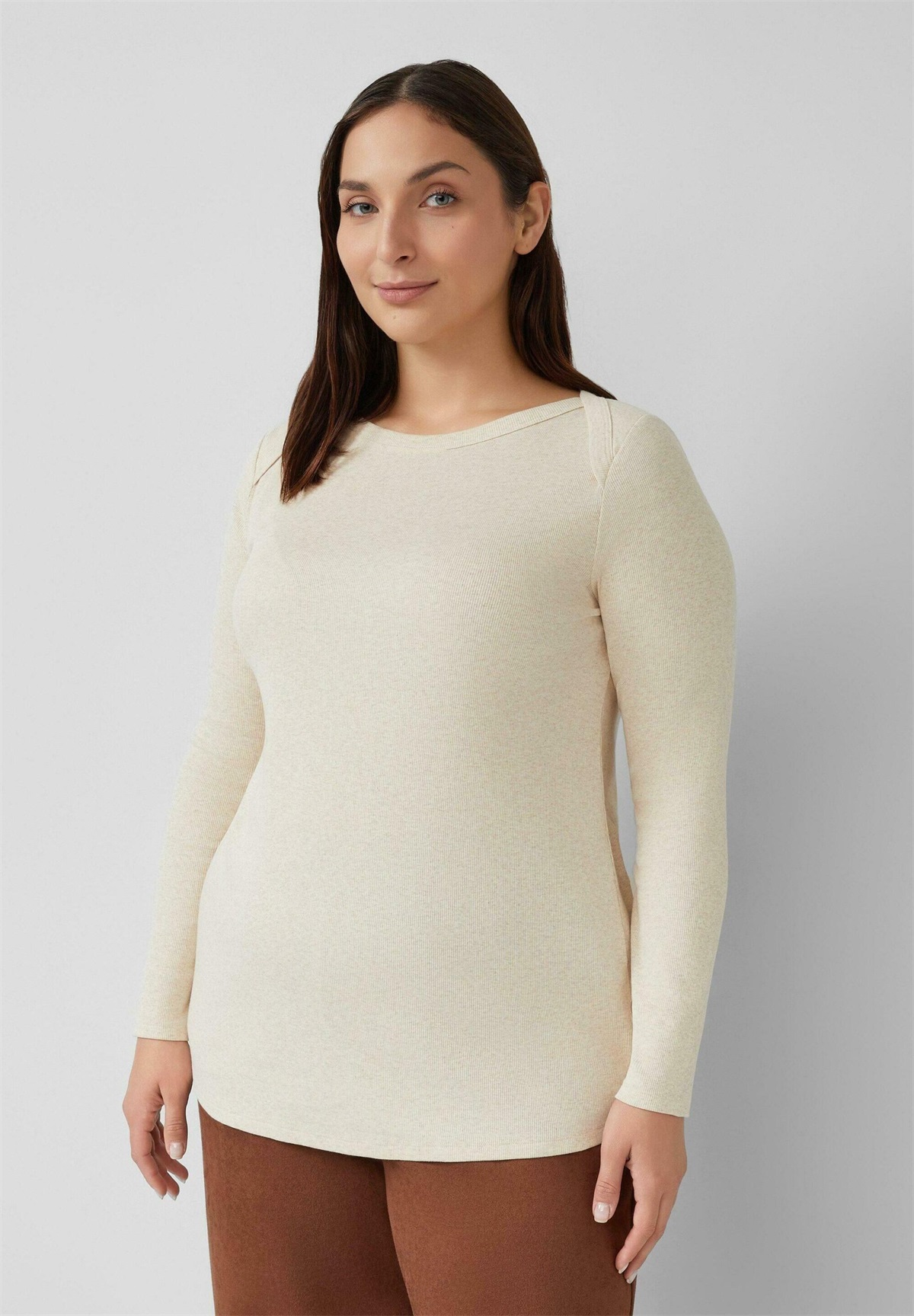 s.Oliver Langarmshirt - beige
