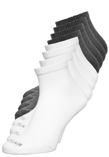 s.Oliver UNISEX ESSENTIALS QUARTER 8PACK - Socken - white/grey/weiß