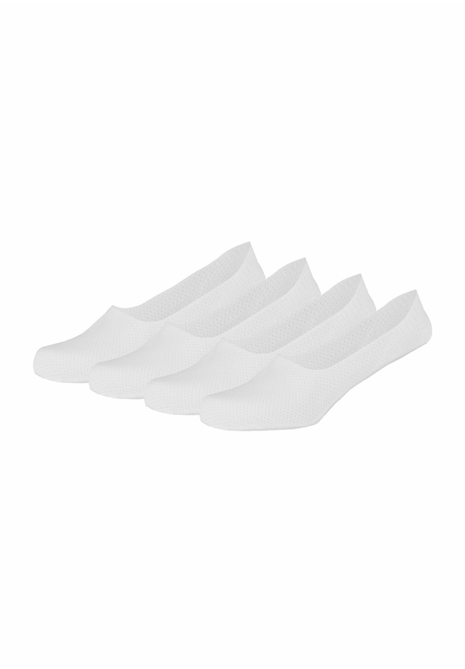 s.Oliver UNIFARBEN 4ER PACK - Füßlinge - white/weiß