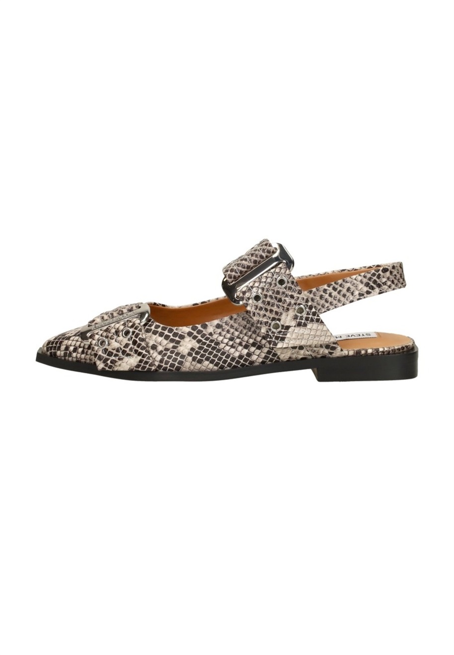 Steve Madden GRAND AVE - Sling-Ballerina - lt beige snake/mehrfarbig