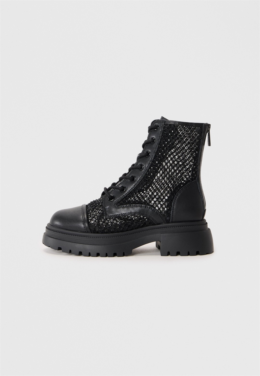 Steve Madden RIPCORD - Schnürstiefelette - black/schwarz