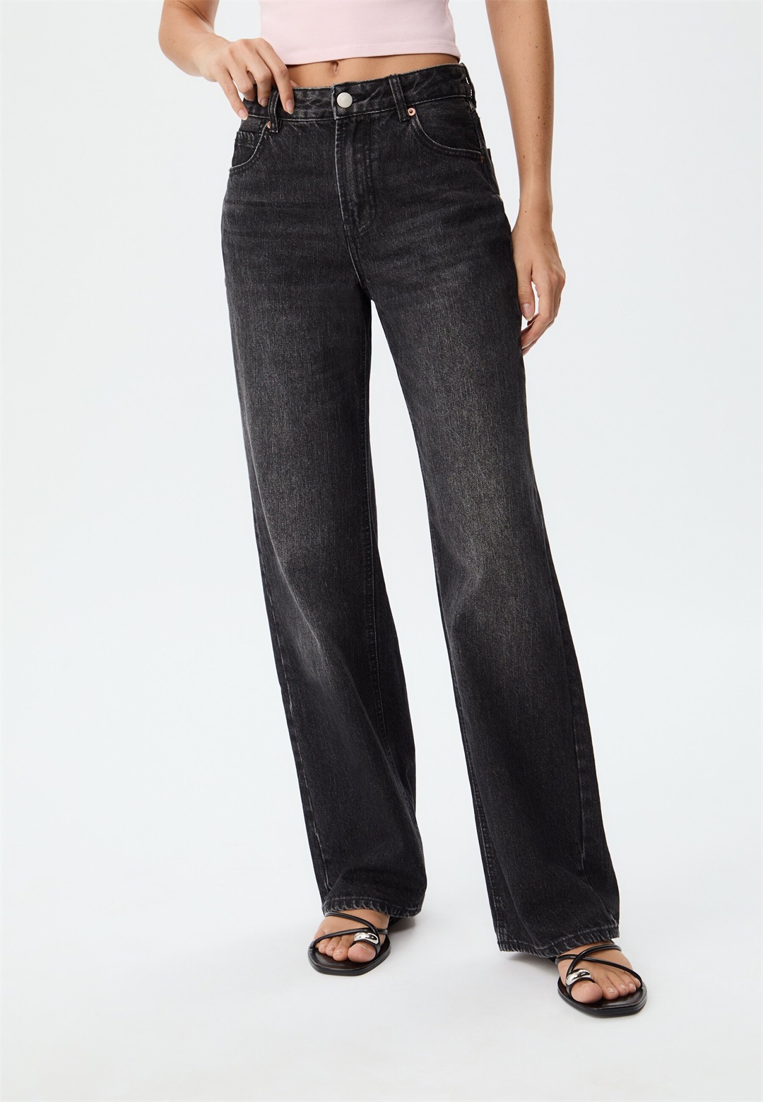 Stradivarius D92 - Jeans Relaxed Fit - moon washed/moonwash denim