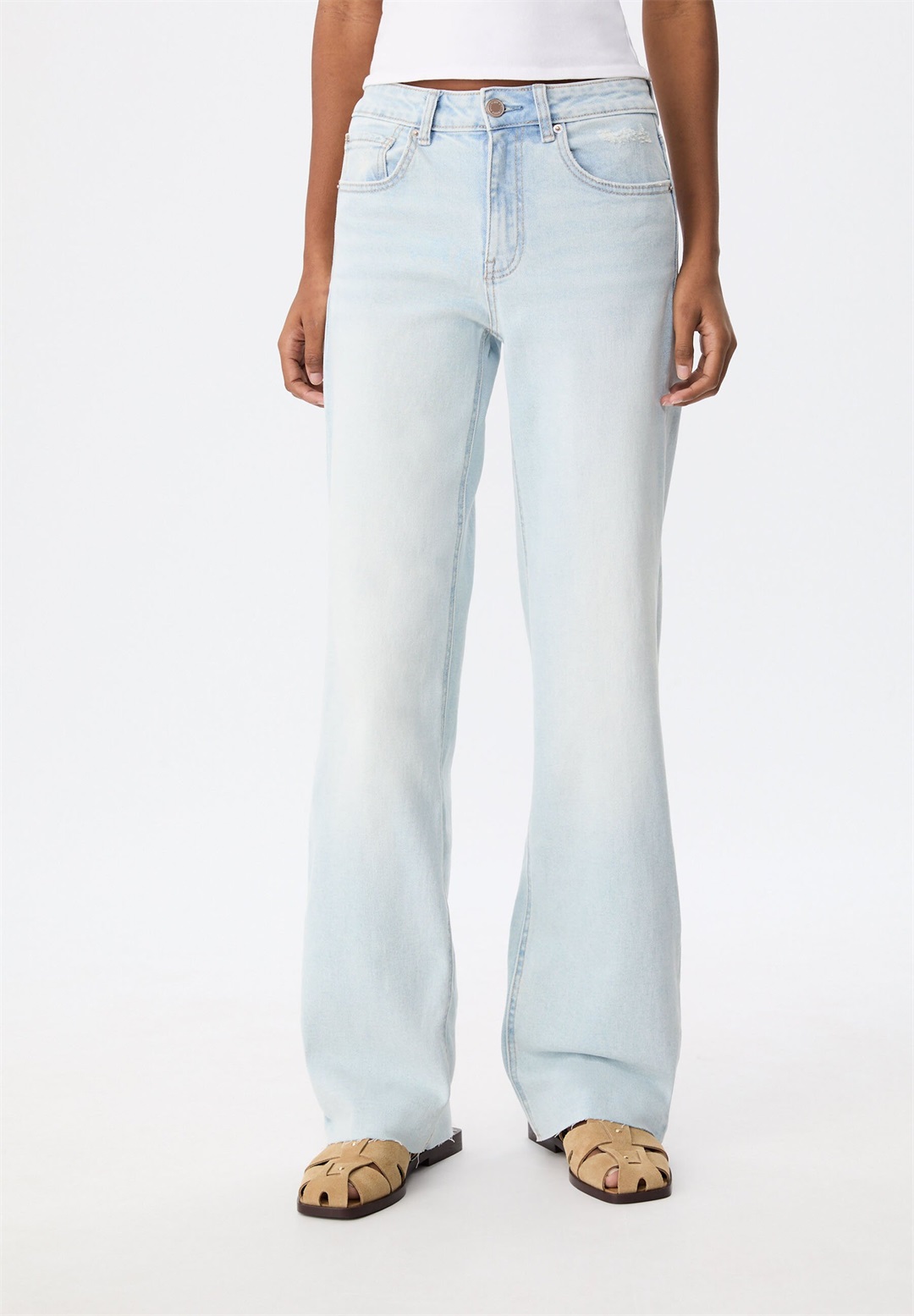 Stradivarius COMFORT - Jeans Straight Leg - raw denim