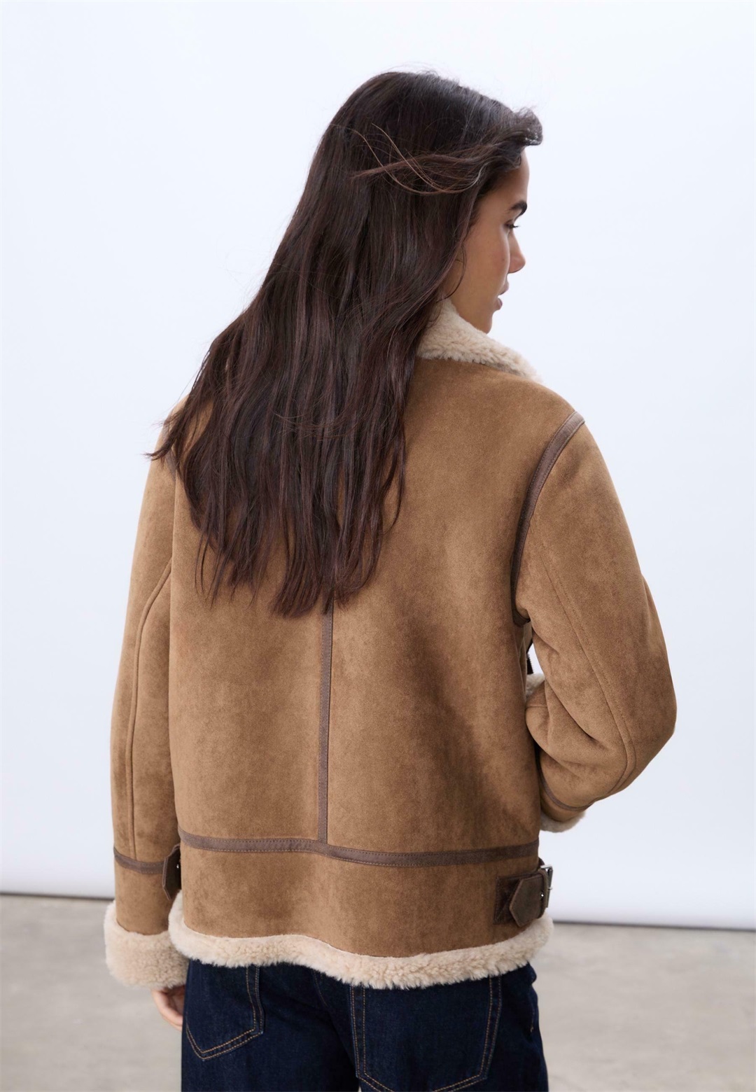 Stradivarius Kunstlederjacke - mottled brown/braun meliert