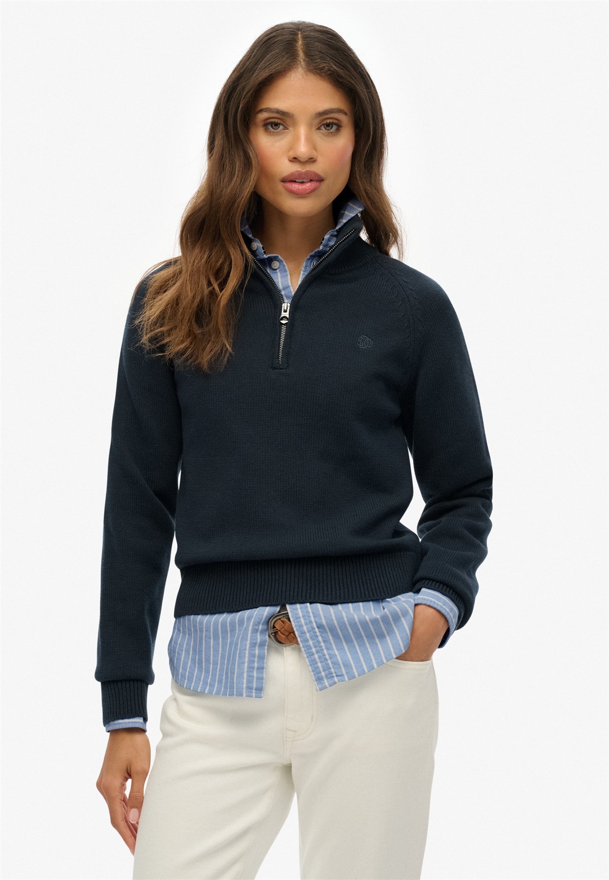 Superdry & Co Strickpullover - eclipse navy/dunkelblau