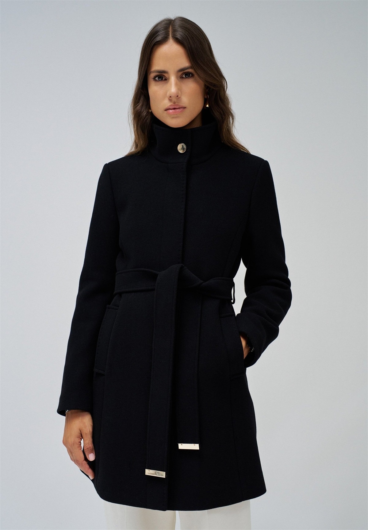Salsa Jeans SCHUTZHÜTTEN - Kurzmantel - Black/schwarz