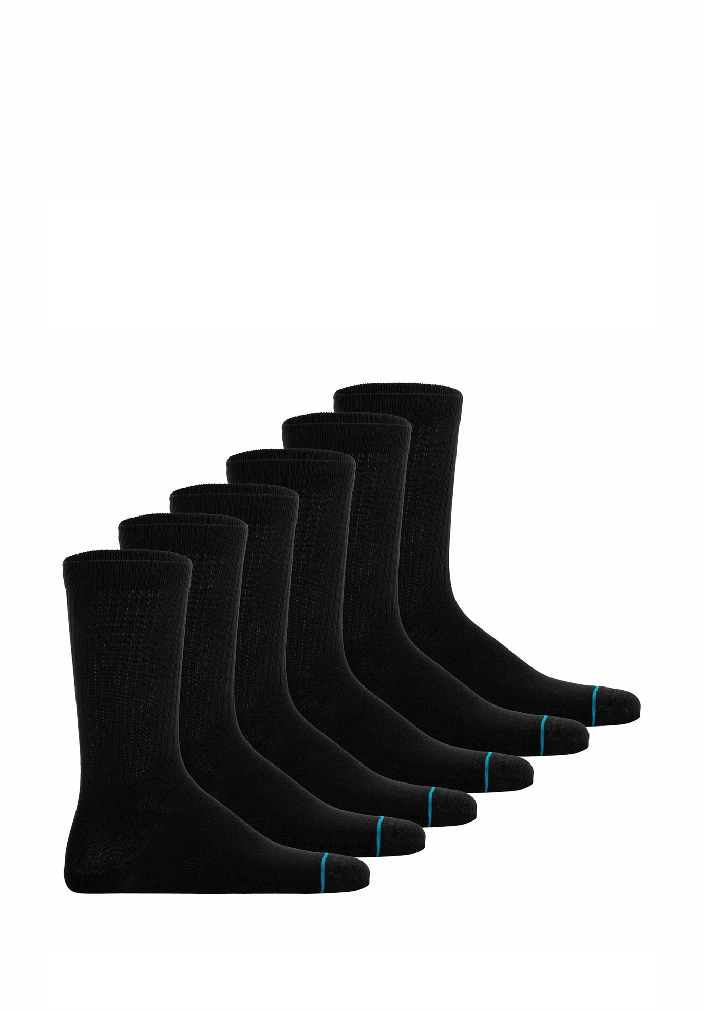 Stance UNISEX 6ER PACK - ICON LOGO BASIC CREW ICON - Socken - schwarz