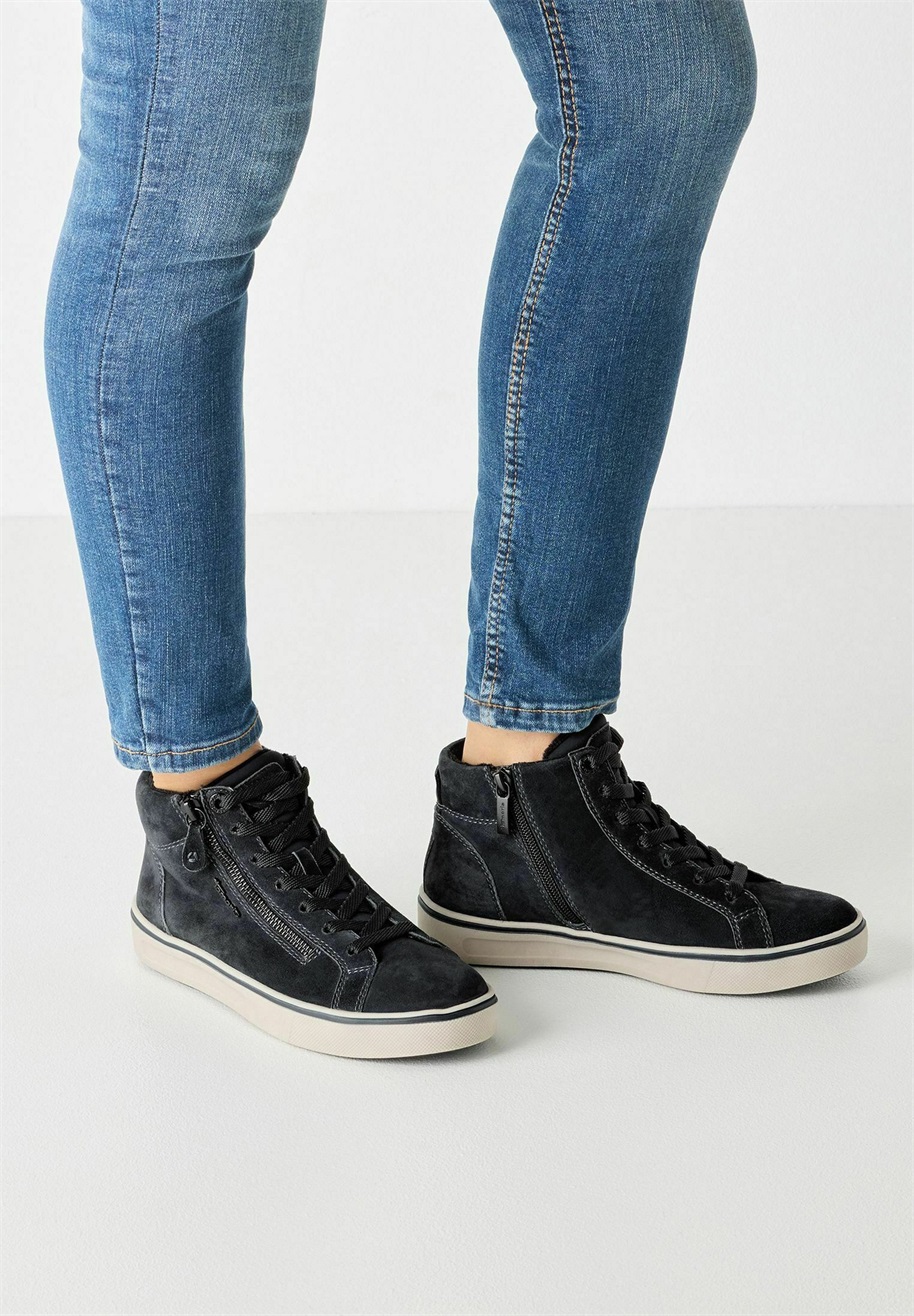 Tamaris COMFORT SNEAKER - Sneaker high - navy suede/blau