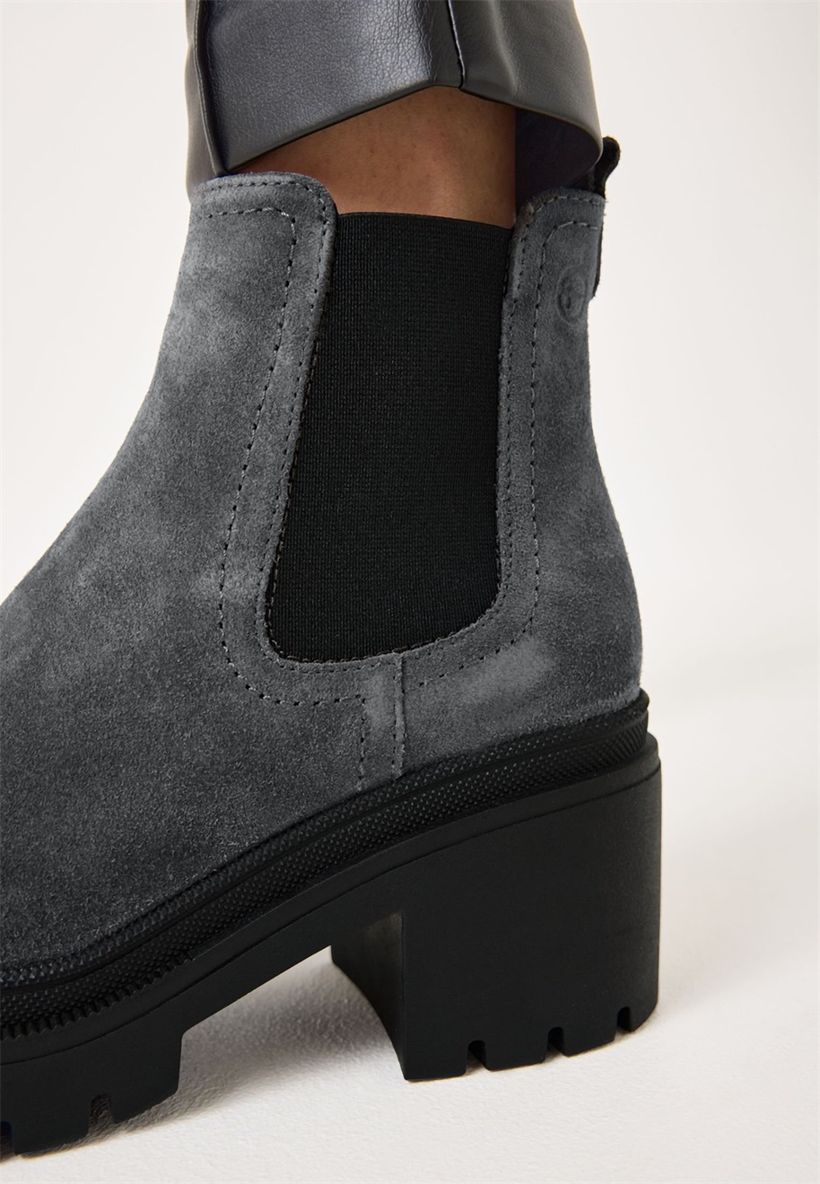 Tamaris Plateaustiefelette - grey suede/grau
