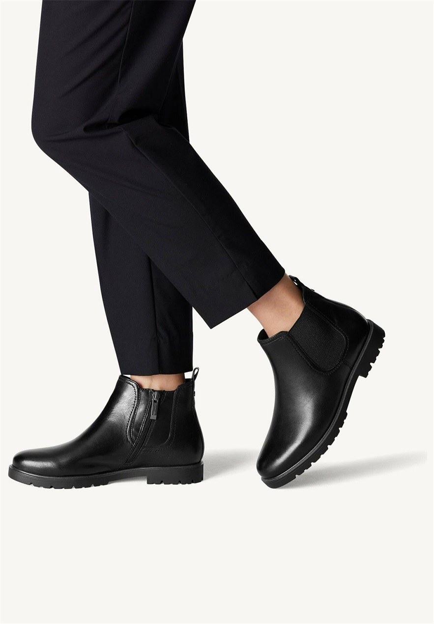Tamaris CHELSEA - Stiefelette - black leather/schwarz