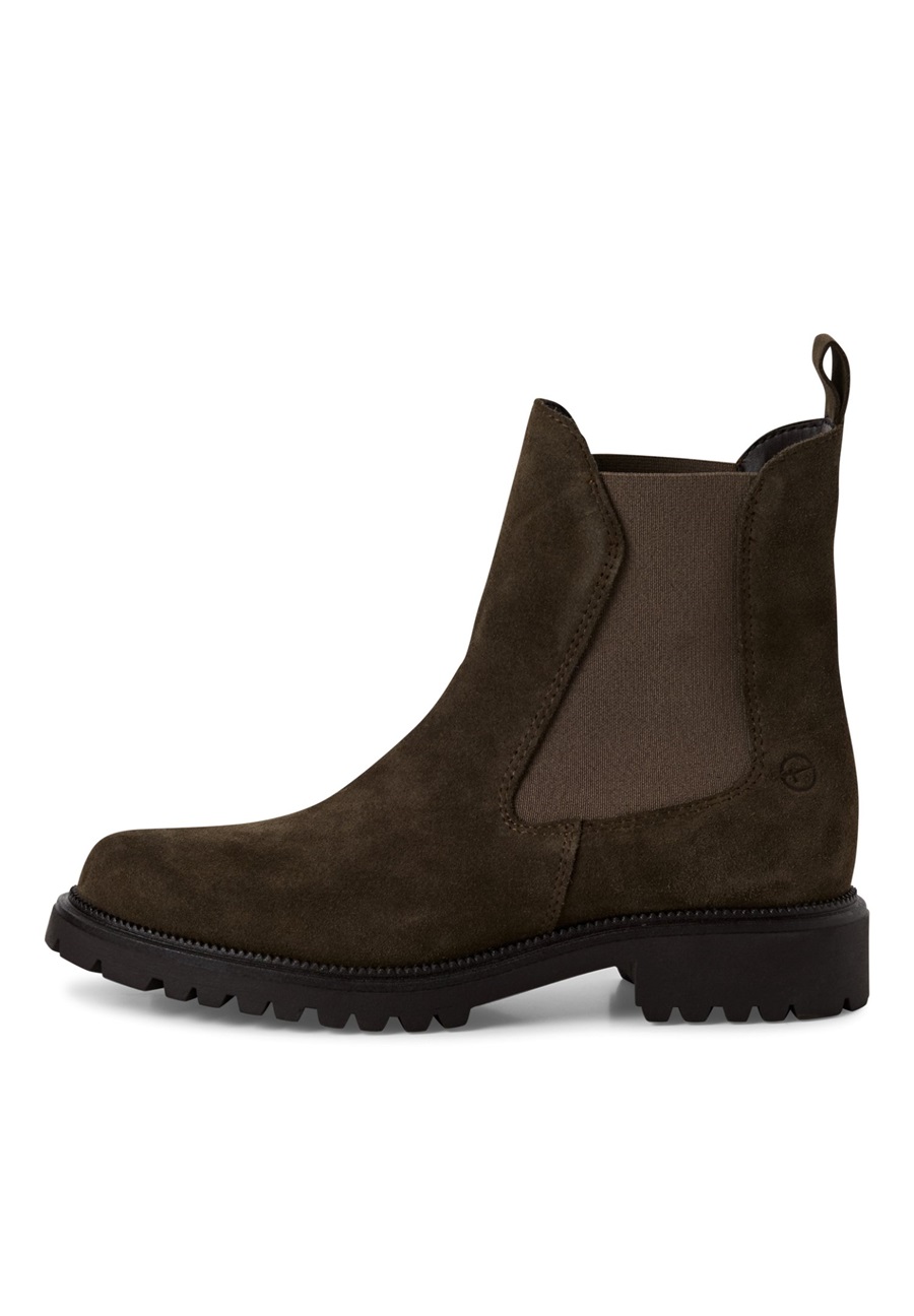 Tamaris TAMARIS DAMEN CHELSEA BOOT LEDERSTIEFEL STIEFELETTE FRAUEN M2542741 OLIVGRÜN - Stiefelette - 722 olive/oliv