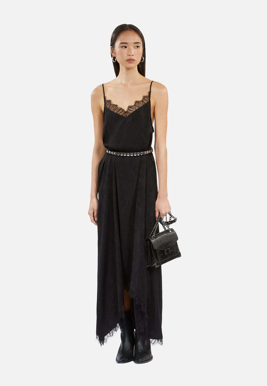 The Kooples Maxikleid - black/schwarz