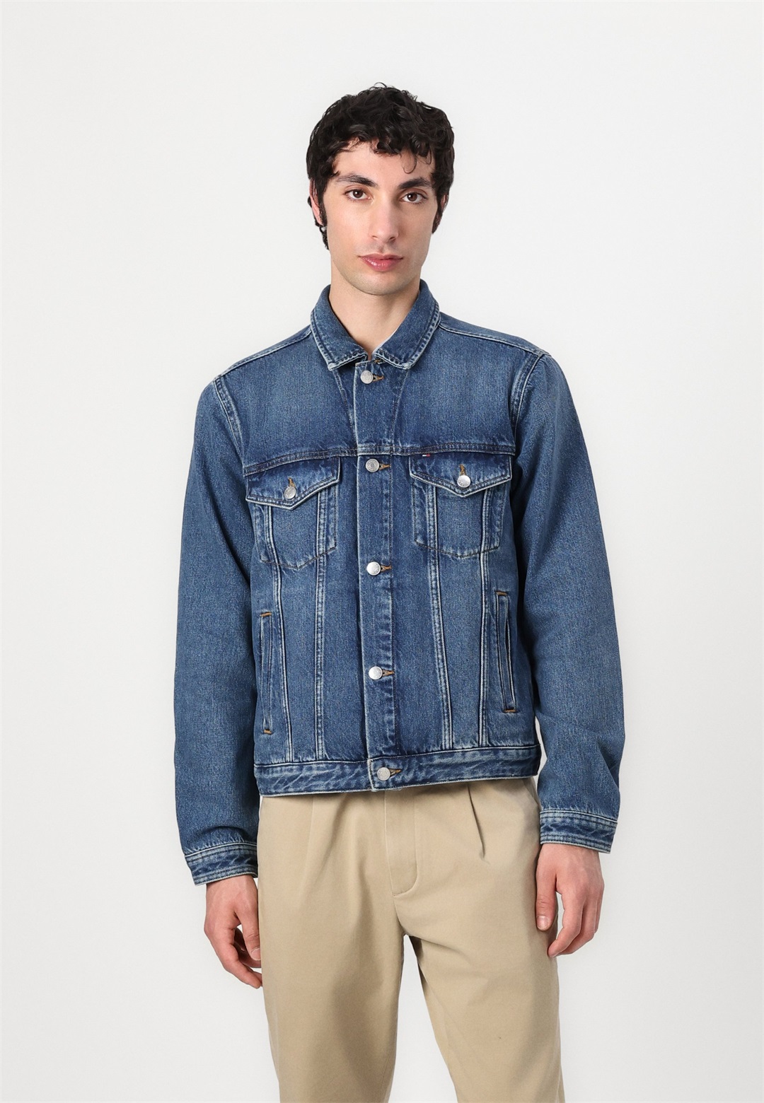Tommy Hilfiger TRUCKER UNISEX - Jeansjacke - sep indigo/blue denim