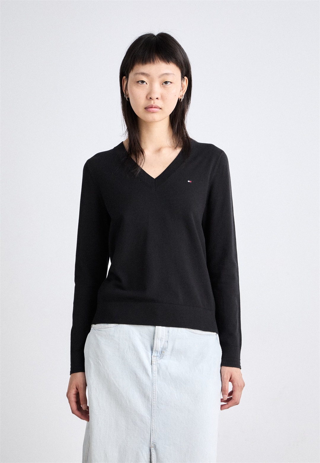 Tommy Hilfiger Strickpullover - black/schwarz