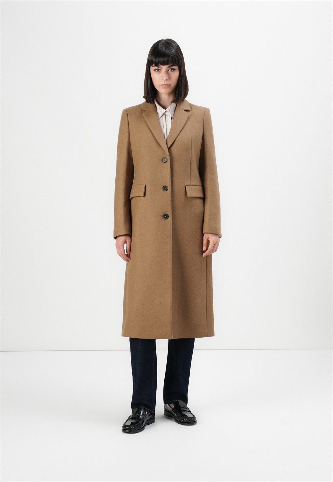Tommy Hilfiger CLASSIC MAXI COAT - Klassischer Mantel - light sepia brown/taupe