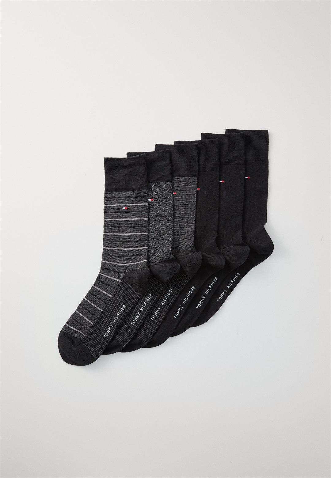 Tommy Hilfiger MEN SOCK GIFTBOX BIRDEYE 6 PACK - Socken - black/schwarz