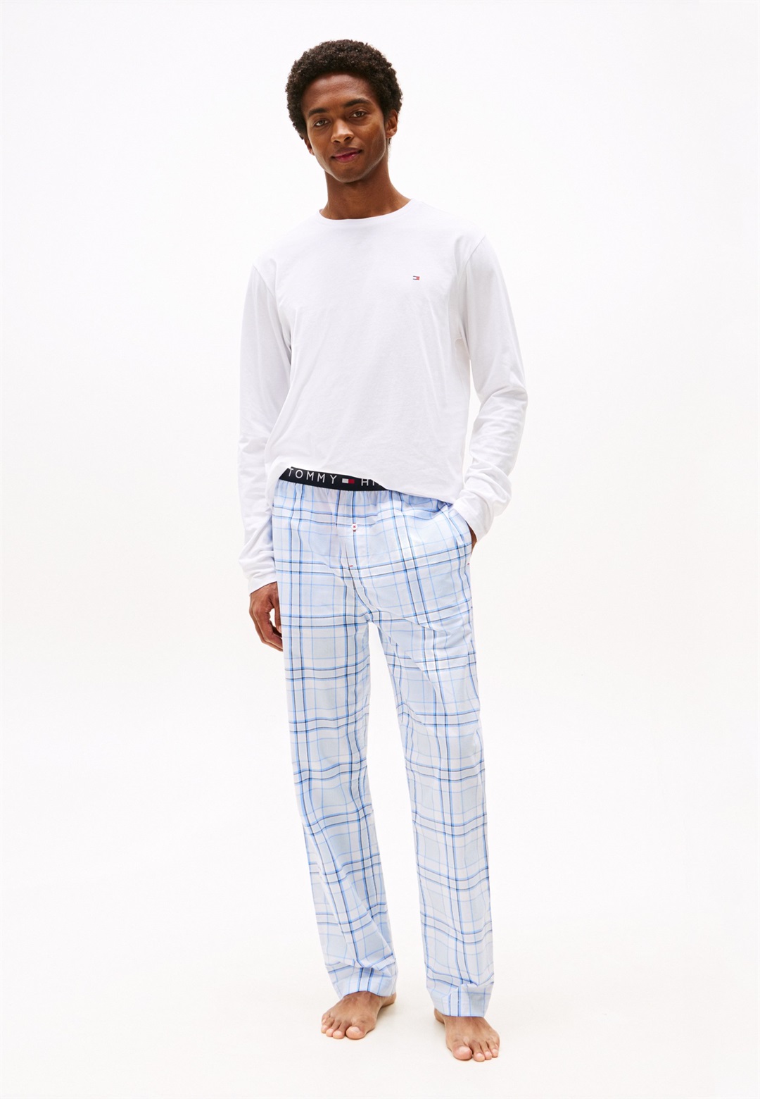 Tommy Hilfiger Nachtwäsche Set - white/summer/dunkelblau