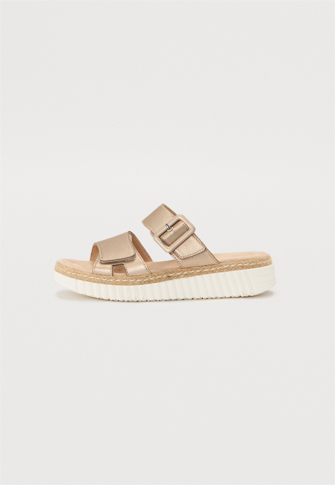 TOM TAILOR Plateausandalette - gold/goldfarben