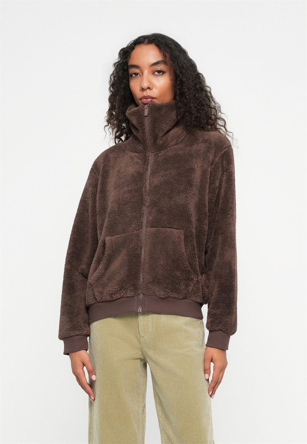 TOM TAILOR DENIM Übergangsjacke - soft chocolate brown/hellbraun