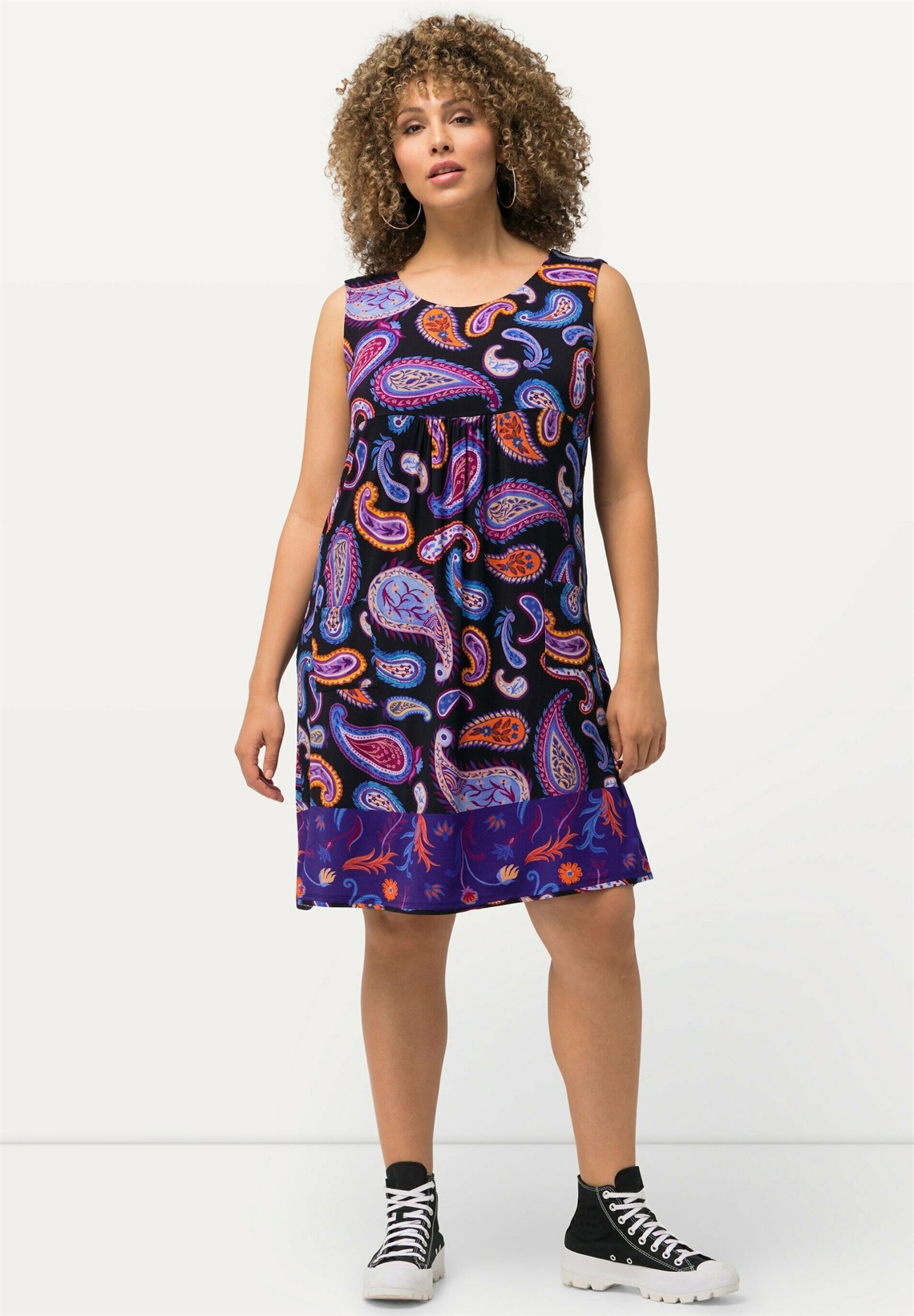 Ulla Popken SLEEVELESS - Freizeitkleid - inky blue/dunkelblau