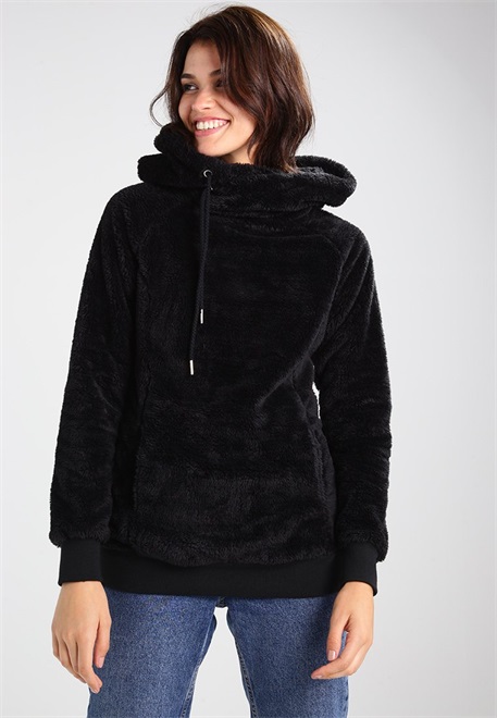 Urban Classics TEDDY - Kapuzenpullover - black/schwarz