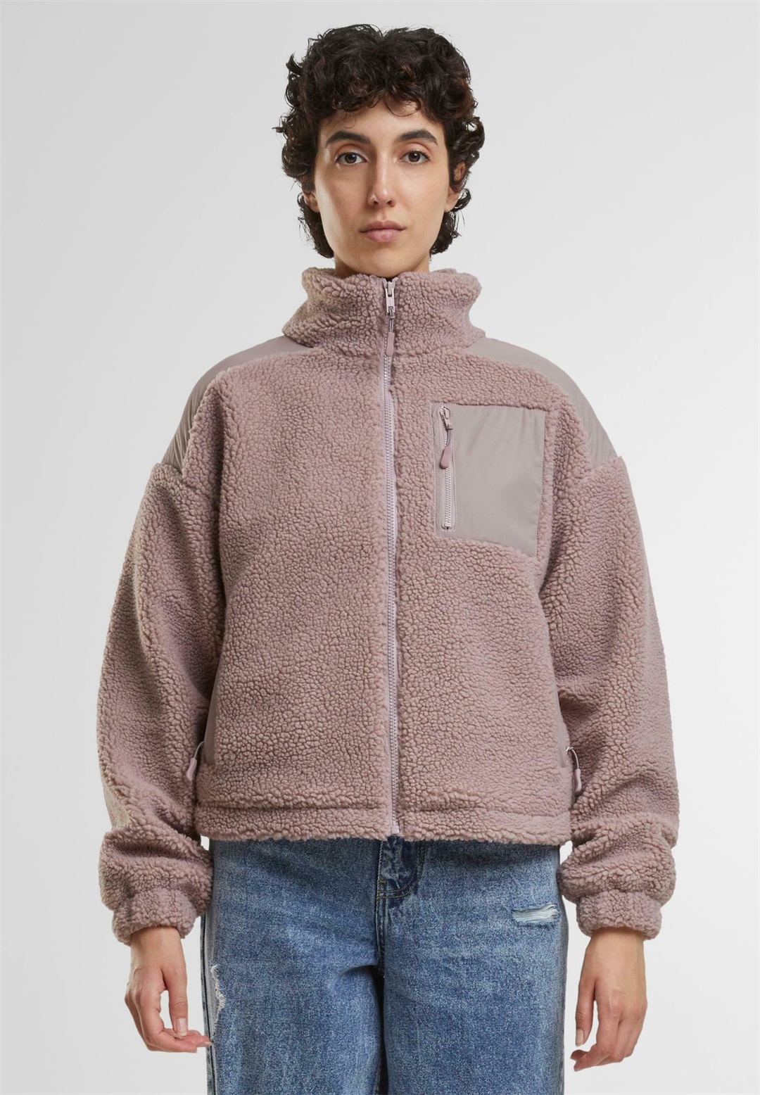 Urban Classics Fleecejacke - duskrose/rosa